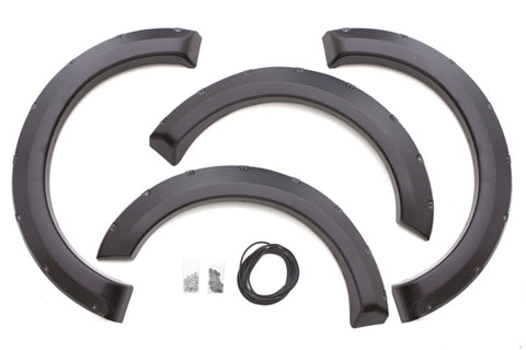 Lund 99-07 Ford F-250 RX-Rivet Style Textured Elite Series Fender Flares - Black (4 Pc.) - RX311T