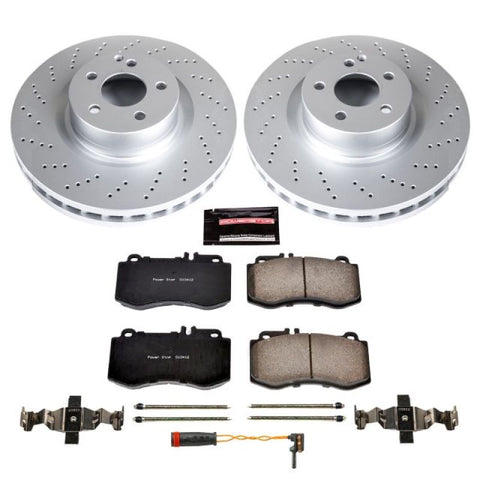 Power Stop 10-16 Mercedes-Benz E350 Front Z23 Evolution Sport Coated Brake Kit - CRK6640