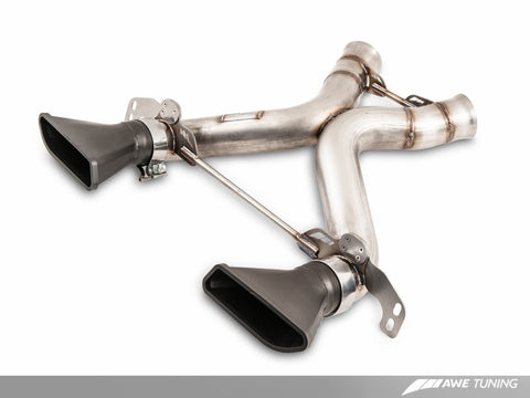 AWE Tuning McLaren 650S Performance Exhaust - Black Tips - 3010-33026