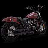 Vance & Hines 18-22 Harley-Davidson Softail Eliminator 300 PCX Slip-Ons Exhaust - Black - 46312