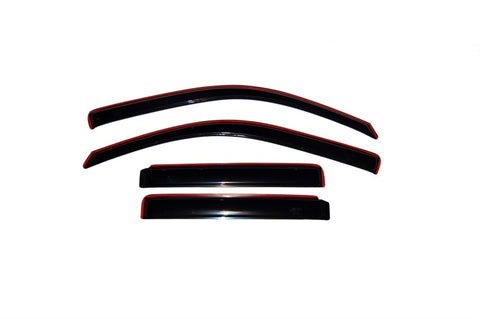 AVS 02-06 Chevy Trailblazer EXT Ventvisor In-Channel Front & Rear Window Deflectors 4pc - Smoke - 194240