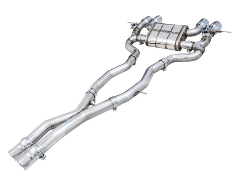 AWE Tuning SwitchPath Cat-Back Exhaust for BMW G8X M3/M4 - Chrome Silver Tips - 3025-43480