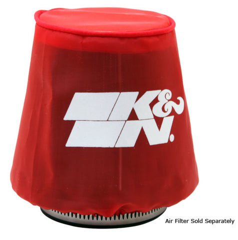 K&N Kawasaki / Yamaha / Sea Doo / Polaris Red Round Tapered Drycharger Filter Wrap 3in x4.5inx4in - 22-2040PR