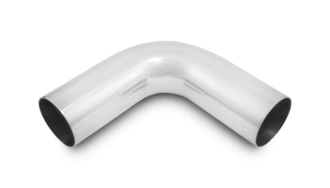 Vibrant 3in O.D. Universal Aluminum Tubing (90 degree bend) - Polished - 2176