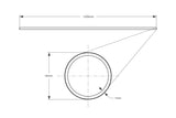 Seibon Carbon Fiber Tube 47in x .63in - CFTUBE16