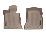 WeatherTech 2016+ BMW 7-Series Front FloorLiner - Tan (Vehicles w/o Rear Exec Lounge Seating) - 459391