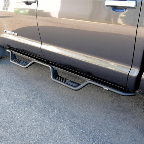 Westin 07-21 Toyota Tundra CrewMax Outlaw Drop Nerf Step Bars - Textured Black - 20-13255