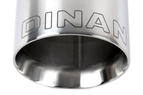 Dinan Double-Walled 4in Clamp-On Exhaust Tip - Polished - 4in Outlet / 3.25in Inlet - D663-0573-BOX