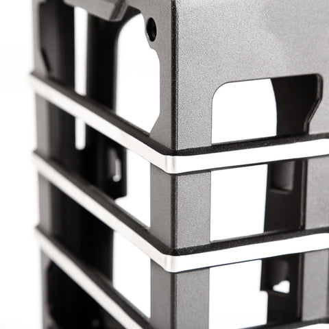 Rugged Ridge 07-18 Jeep Wrangler JK Brushed Black Elite Tail Light Guards - 11226.04