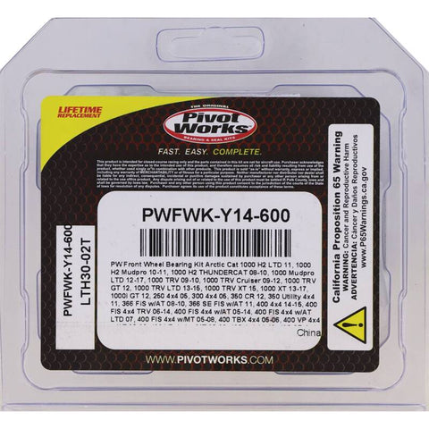 Pivot Works 2005 Arctic Cat 250 4x4 Front Wheel Bearing Kit - PWFWK-Y14-600