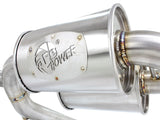 aFe MACHForce XP SS-304 Black Tip 2.5in Dia Cat Back Exhaust 12-14 BMW 335i (F30) 3.0L (t) - 49-36326-B