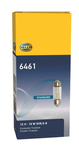 Hella Bulb 6461 12V 10W SV8.5-8 - 6461