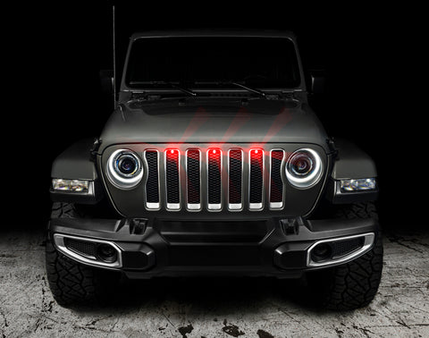Oracle Pre-Runner Style LED Grille Kit for Jeep Wrangler JL - Red - 5870-003