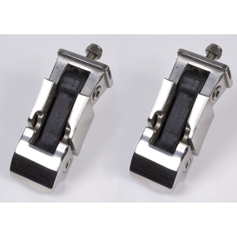 Rugged Ridge 97-06 Jeep Wrangler TJ Stainless Steel Hood Catch Set - 11116.02