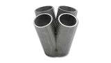 Vibrant 4 into 1 SS Turbo Mani Collector for T25 T28 in Flange 48mm Pipe OD 4.5in tall 58mmx45mm out - 2455