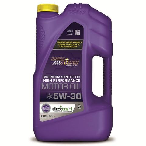 Royal Purple Premium Synthetic High Performance Multi-Grade 5W30 Motor Oil - 5 Quart - 53530