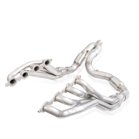 Stainless Works 2019+ Chevrolet Silverado 5.3L Catted Headers 1-7/8in Primaries 3in Leads Y-Pipe - CT19HCATY