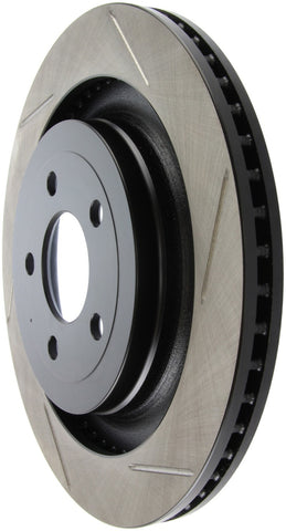 StopTech 2015 Ford Mustang GT w/ Brembo Brakes Left Rear Slotted Brake Rotor - 126.61109SL