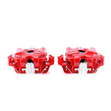 Power Stop 08-13 BMW 328i Front Red Calipers w/Brackets - Pair - S3360