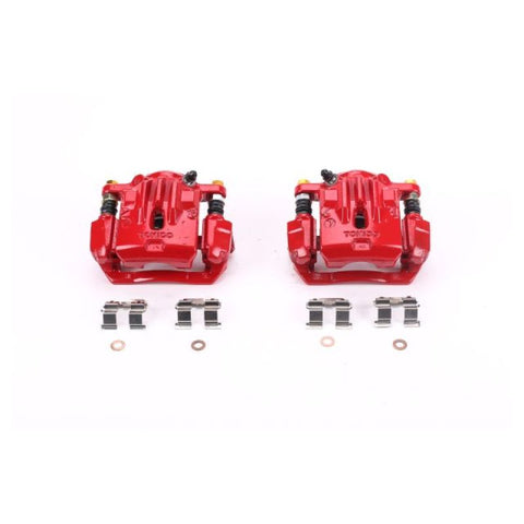 Power Stop 06-09 Subaru Legacy Rear Red Calipers w/Brackets - Pair - S3224
