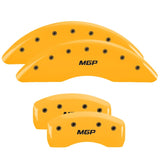 MGP 2 Caliper Covers Engraved Front MGP Yellow Finish Black Characters 2010 Mazda Tribute - 26214FMGPYL