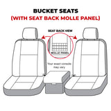 Covercraft 21-24 Ford Bronco Polycotton SeatSaver Custom Front Row Seat Covers - Misty Grey - SS2600PCCT
