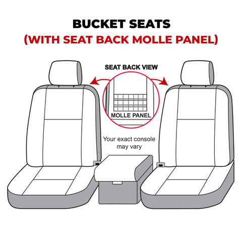 Covercraft 21-24 Ford Bronco Polycotton SeatSaver Custom Front Row Seat Covers - Misty Grey - SS2600PCCT