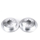 Power Stop 13-21 Toyota Land Cruiser Rear Evolution Drilled & Slotted Rotors - Pair - JBR1355XPR