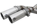 aFe Rebel Series 3in. to 2.5in. 409 SS C/B Exhaust 11-14 Ford F-150 V6-3.5L (tt) - Polished Tip - 49-43078-P
