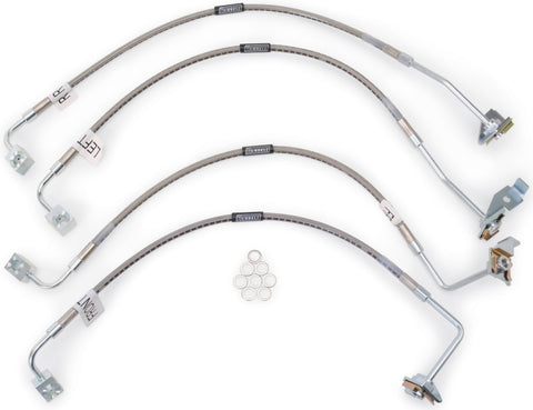 Russell Performance 07-08 Jeep Wrangler JK with 4in Lift Brake Line Kit - 695960