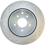 StopTech 89-96 Nissan 300ZX Select Sport Slotted & Drilled Left Rear Brake Rotor - 227.42047L