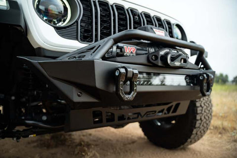 DV8 Offroad 07-23 Jeep Wrangler JK/JL & Gladiator JT FS-1 Series Stubby Front Bumper - FBJL-11