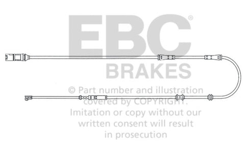 EBC 10-15 BMW 740i 3.0TT (F01) Rear Wear Leads - EFA129