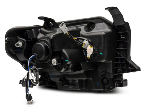 Raxiom 14-21 Toyota Tundra Axial Projector Headlights w/ SEQL LED Bar- Blk Housing (Clear Lens) - TU16011