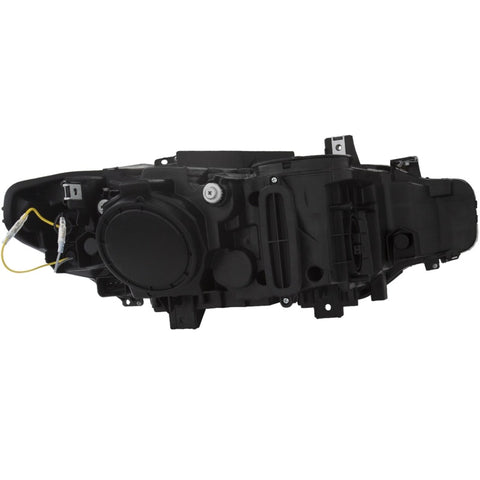 ANZO 2012-2015 BMW 3 Series Projector Headlights w/ U-Bar Black - 121504