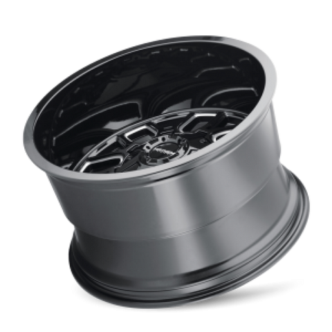 Mayhem 8107 Cogent 20x9 / 5x139.7 BP / 0mm Offset / 110mm Hub Black w/ Milled Spokes Wheel - 8107-2997BM