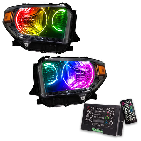 Oracle 14-17 Toyota Tundra SMD HL - Dual Halo Kit - ColorSHIFT w/ 2.0 Controller - 7204-333