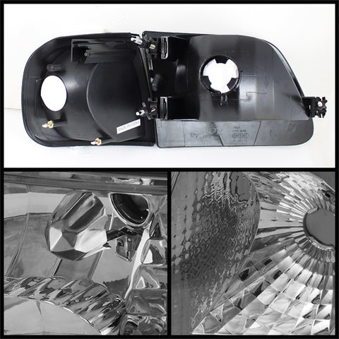 xTune Ford F150 97-03 / Expedition 97-02 Crystal Headlights w/Corner Chrome HD-JH-FF15097-SET-AM-C - 5070326