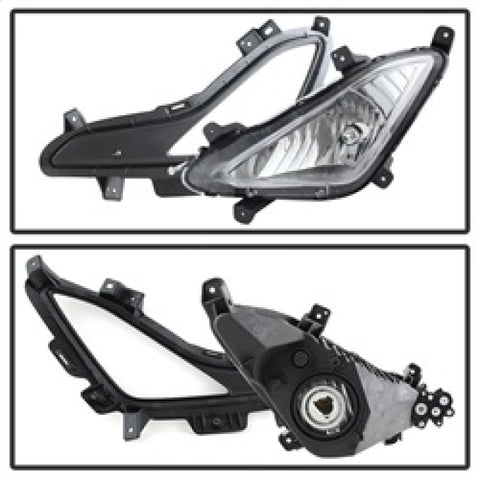 Spyder Hyundai Elantra 2014+ OEM Style Fog Lights W/Switch Clear FL-HYE2014-C - 5080462