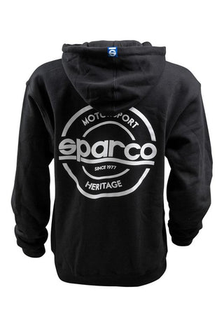 Sparco Sweatshirt Hooded S-Seal Blk Xxlr - SP03300NR5XXL