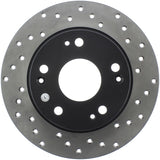 StopTech 04-08 Acura TSX / 03-07 Honda Accord Coupe/Sedan Drilled Rear Left Rotor - 128.40055L
