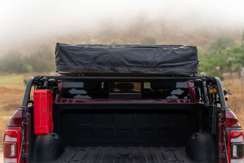 DV8 Offroad 07-23 Toyota Tundra / 09-23 Ford F150 Raptor MTO Series Bed Rack -  2pc Adj. - RRUN-03