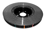 DBA 14-17 Audi A8 Quattro Front Slotted 5000 Series 2 Piece Rotor Assembled w/ Black Hat Drill/Dimp - 52774BLKXD