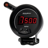 Autometer Quick-Lite Digital 10K RPM Pedestal Mount 3 3/4in Tachometer Black Dial w/ Red LED - 6399
