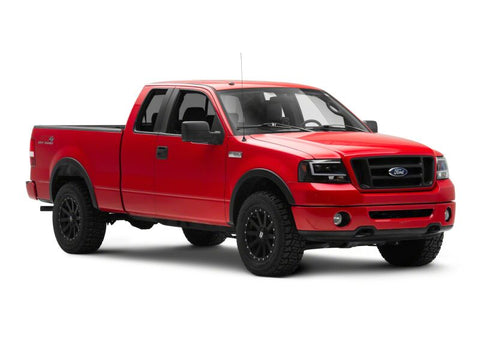 Raxiom 04-08 Ford F-150 Axial Series Projector Headlights- Black Housing- Clear Lens - T569352