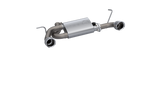 QTP 07-18 Jeep Wrangler 3.6L/3.8L 304SS Screamer Axle Back Exhaust w/4in Tips - 425007