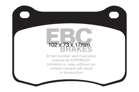 EBC 08+ Lexus IS-F 5.0 Bluestuff Rear Brake Pads - DP51820NDX
