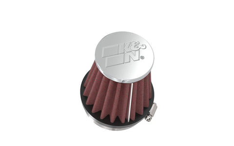 K&N Universal Chrome Filter 2 1/8 inch FLG / 3 inch Bottom / 2 inch Top / 3 inch Height - RC-2330