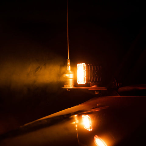 KC HiLiTES FLEX ERA 1 Single Light Shield ONLY (Amber) - 5330