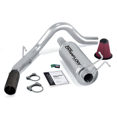 Banks Power 99-04 Ford 6.8L Ext/Crew Cab Stinger System w/ AutoMind - SS Single Exhaust w/ Black Tip - 49405-B